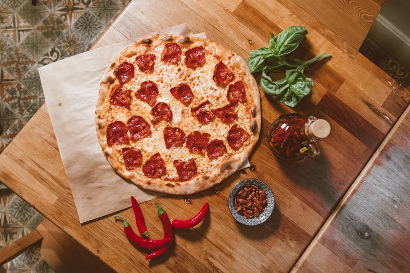 Spicy Diavola pizza