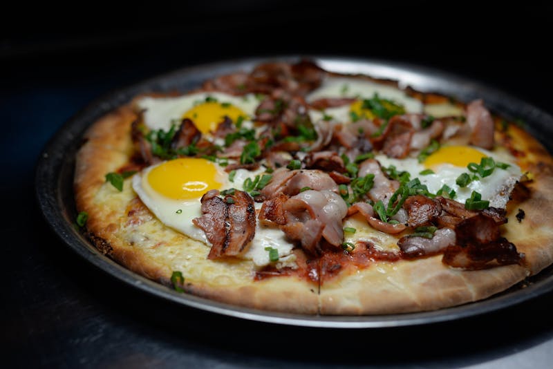 Breakfast Pizza pizaa factory style